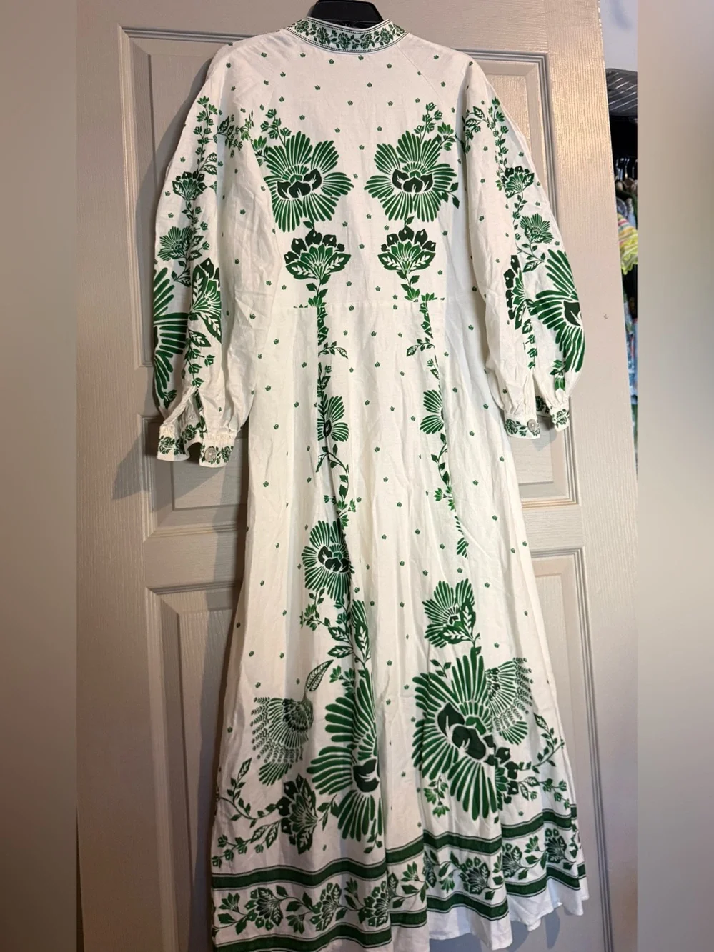 Farm Rio Forest soul off white maxi dress large - Picture 8 of 13